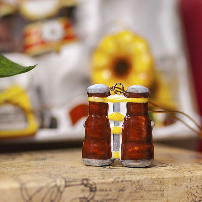 

Елочная игрушка Ярославская Керамическая Мануфактура Ретроштучки. Бинокль, Разноцветный