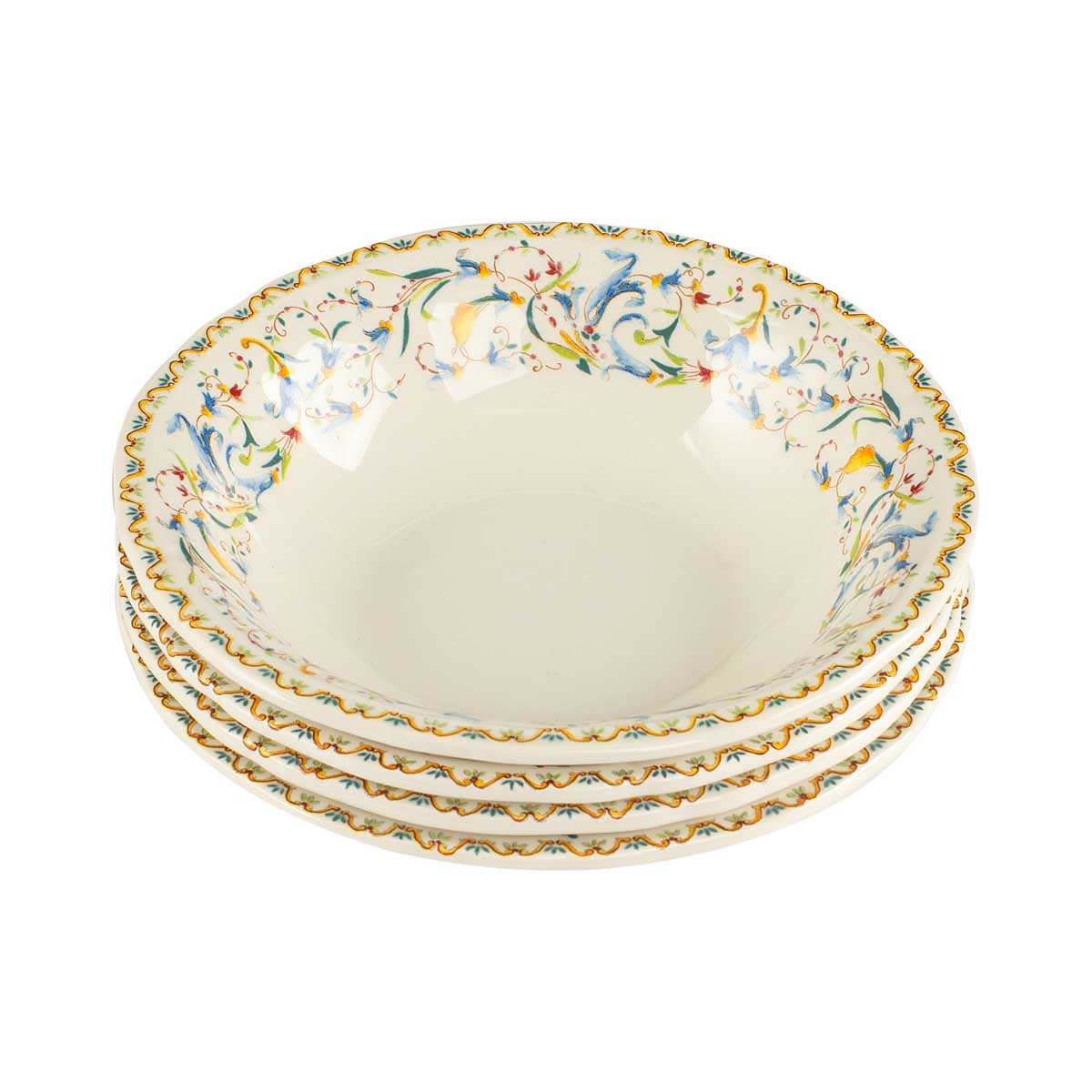 Набор тарелок для хлопьев Gien Toscana, 4шт