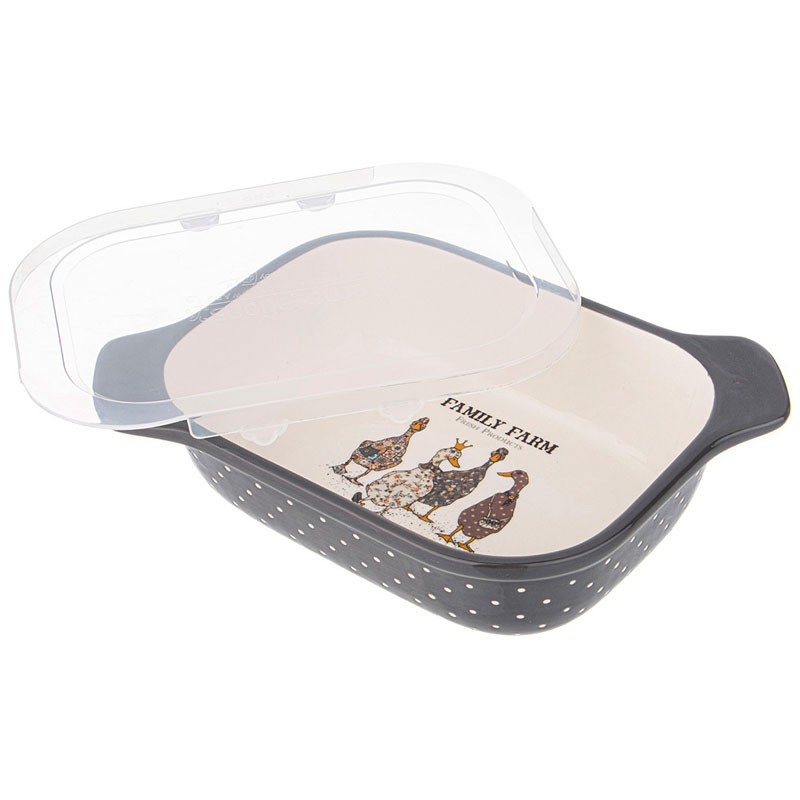 

Форма для запекания Agness Family Farm с пластиковой крышкой