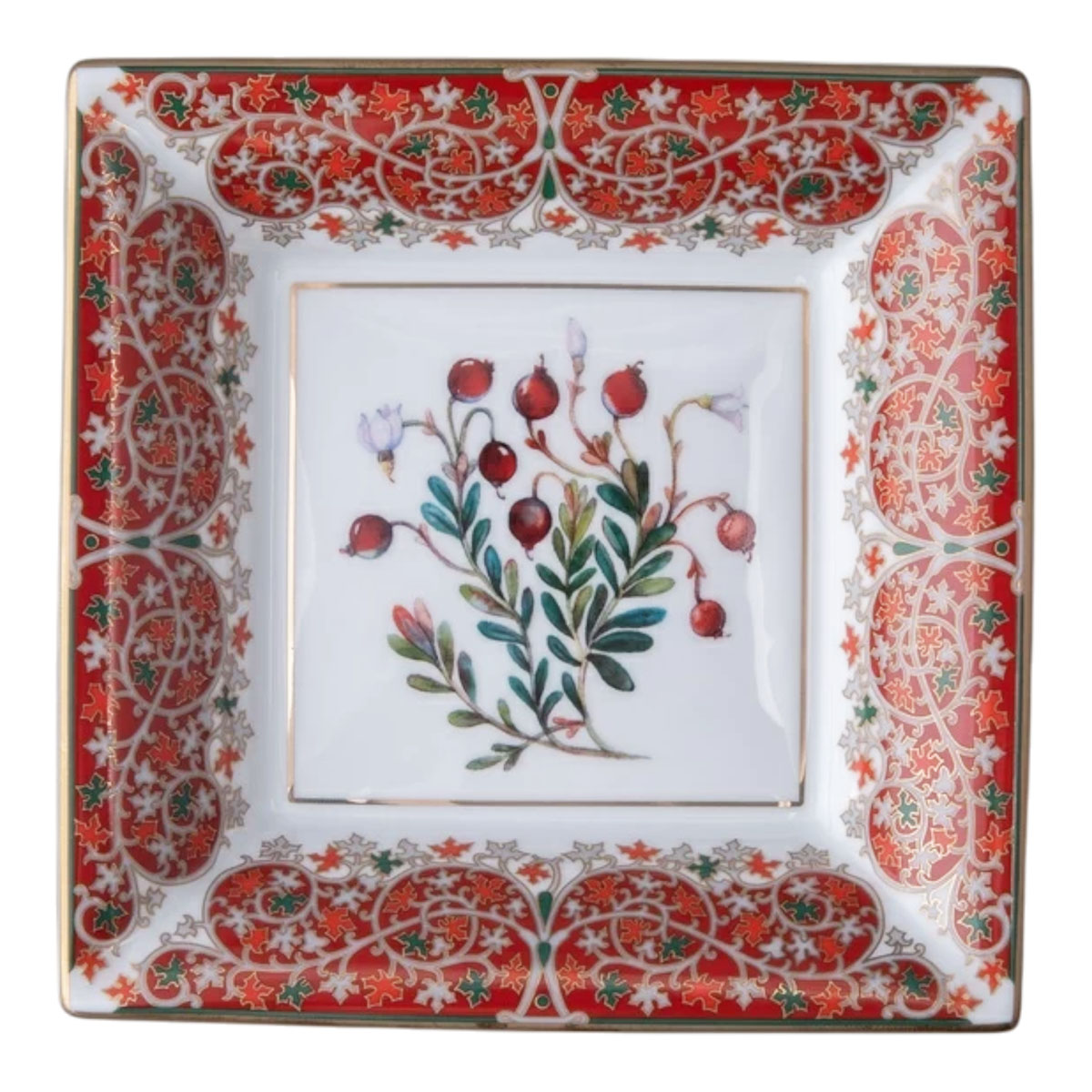 

Подставка для мелочей квадратная ИФЗ Цветы и ягоды России. Клюква заповедная