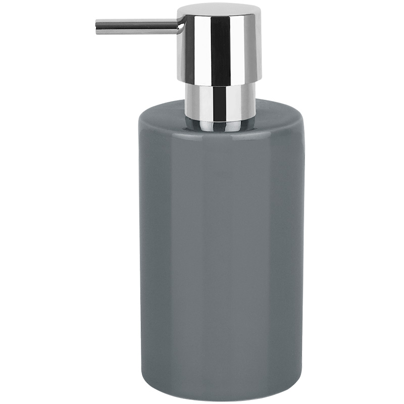 Дозатор для жидкого мыла Spirella Tube, серый дозатор 300 мл wasserkraft kammel k 9199