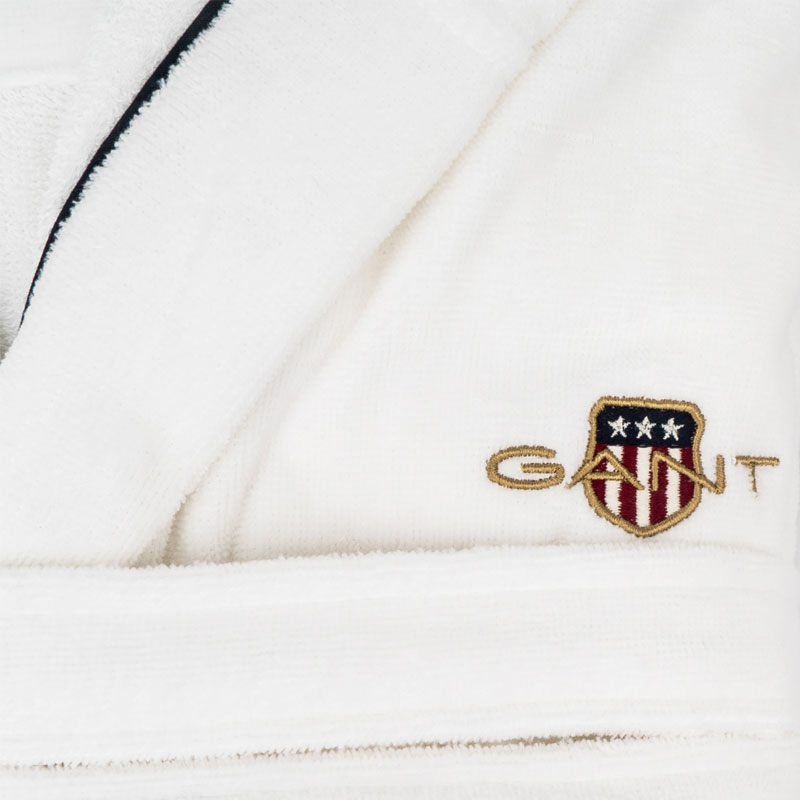 Халат махровый с капюшоном Gant Home Archive Shield размер L, белый Gant Home 856005303/110/L 856005303/110/L - фото 3