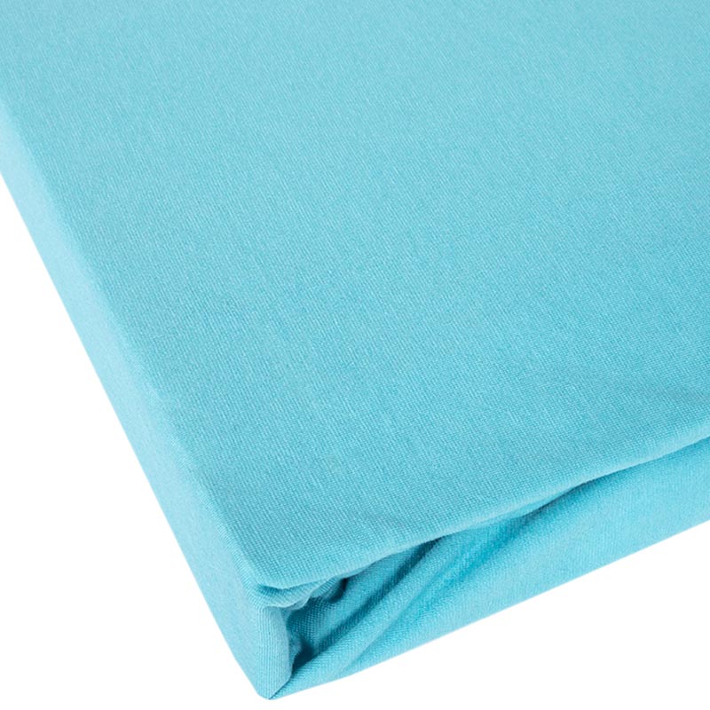 Простыня на резинке 2-спальная Janine Elastic, цвет голубой