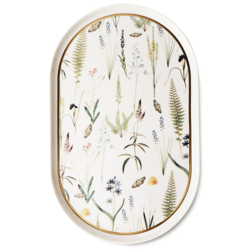 

Блюдо овальное Porland Botanical 32см, Белый