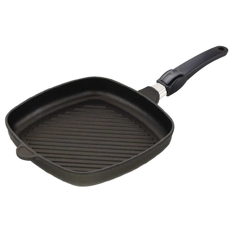 Сковорода индукционная глубокая AMT Frying Pans Titan 28x28см сковорода глубокая brabantia enjoyment с крышкой 24 см