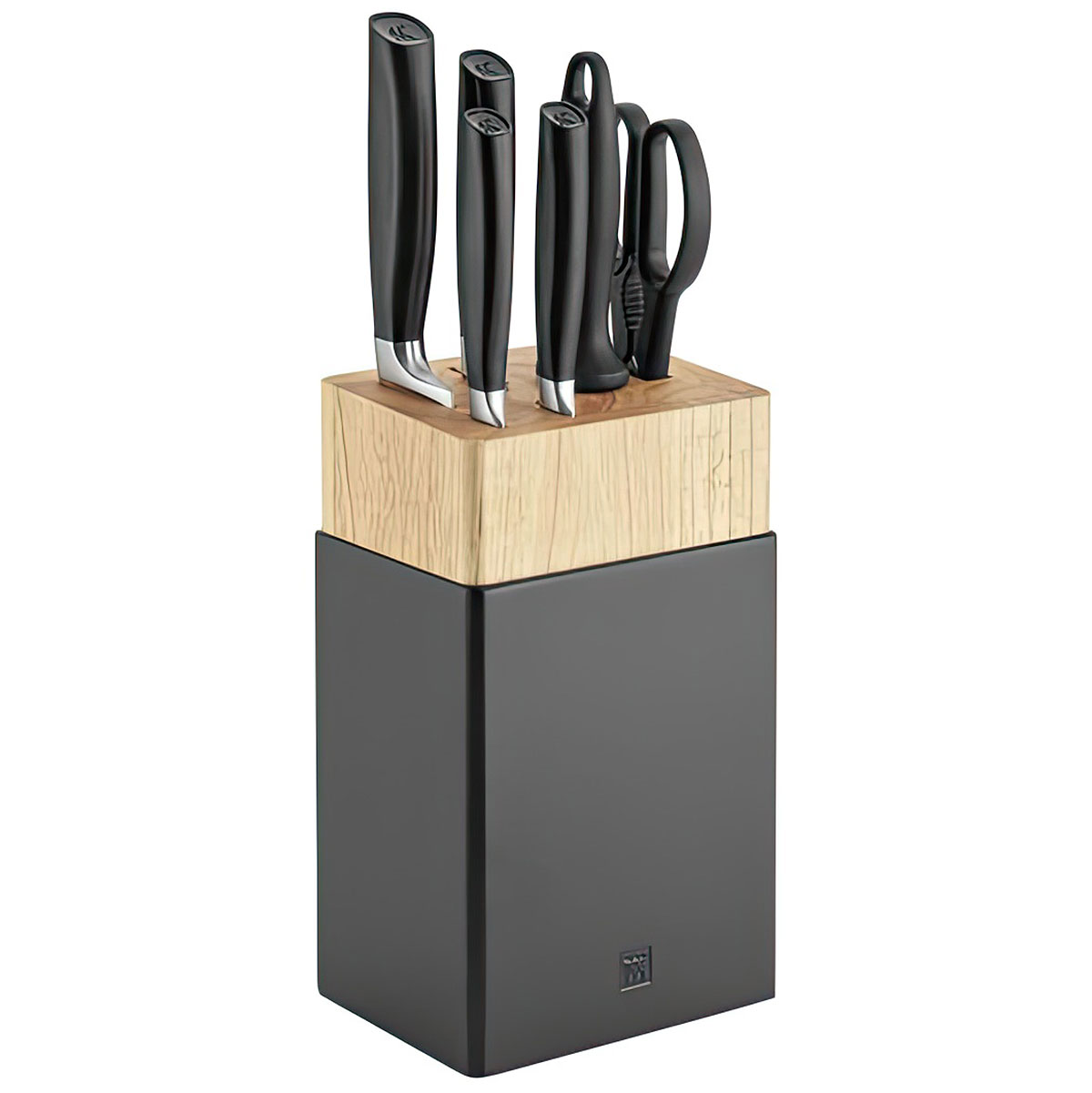Набор кухонных ножей Zwilling All Star, 7 предметов в подставке нож zwilling twin grip 100 мм для овощей зеленый