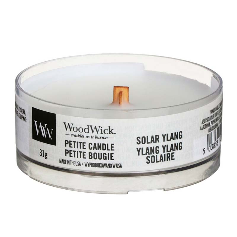 

Аромасвеча Woodwick Солнечный Иланг-иланг 31г, Белый