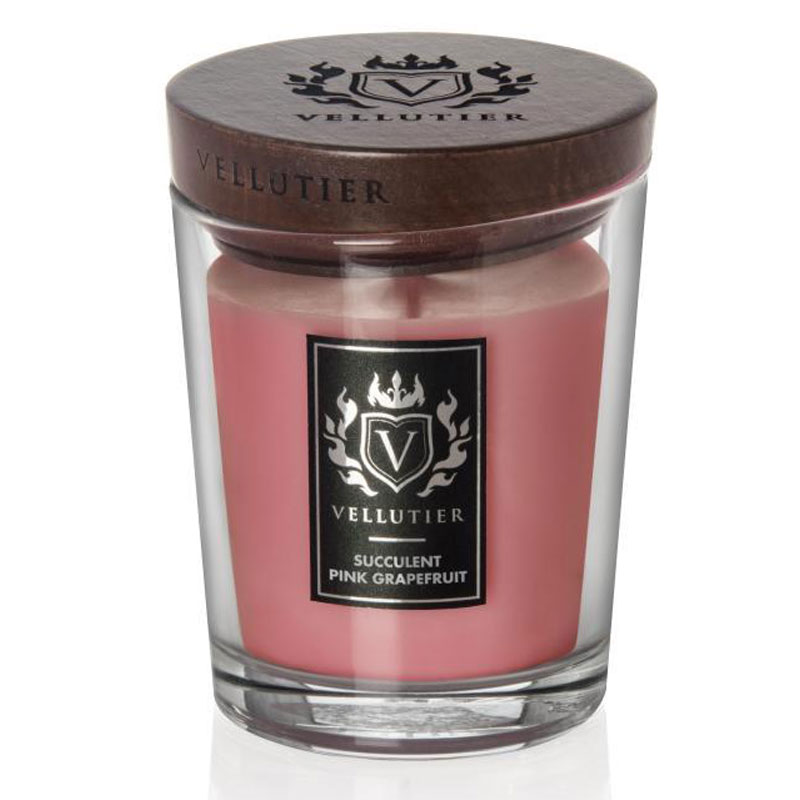 Свеча ароматическая Vellutier Succulent Pink Grapefruit 225гр ароматическая смесь натуральная для бани ванны апельсин 100мл