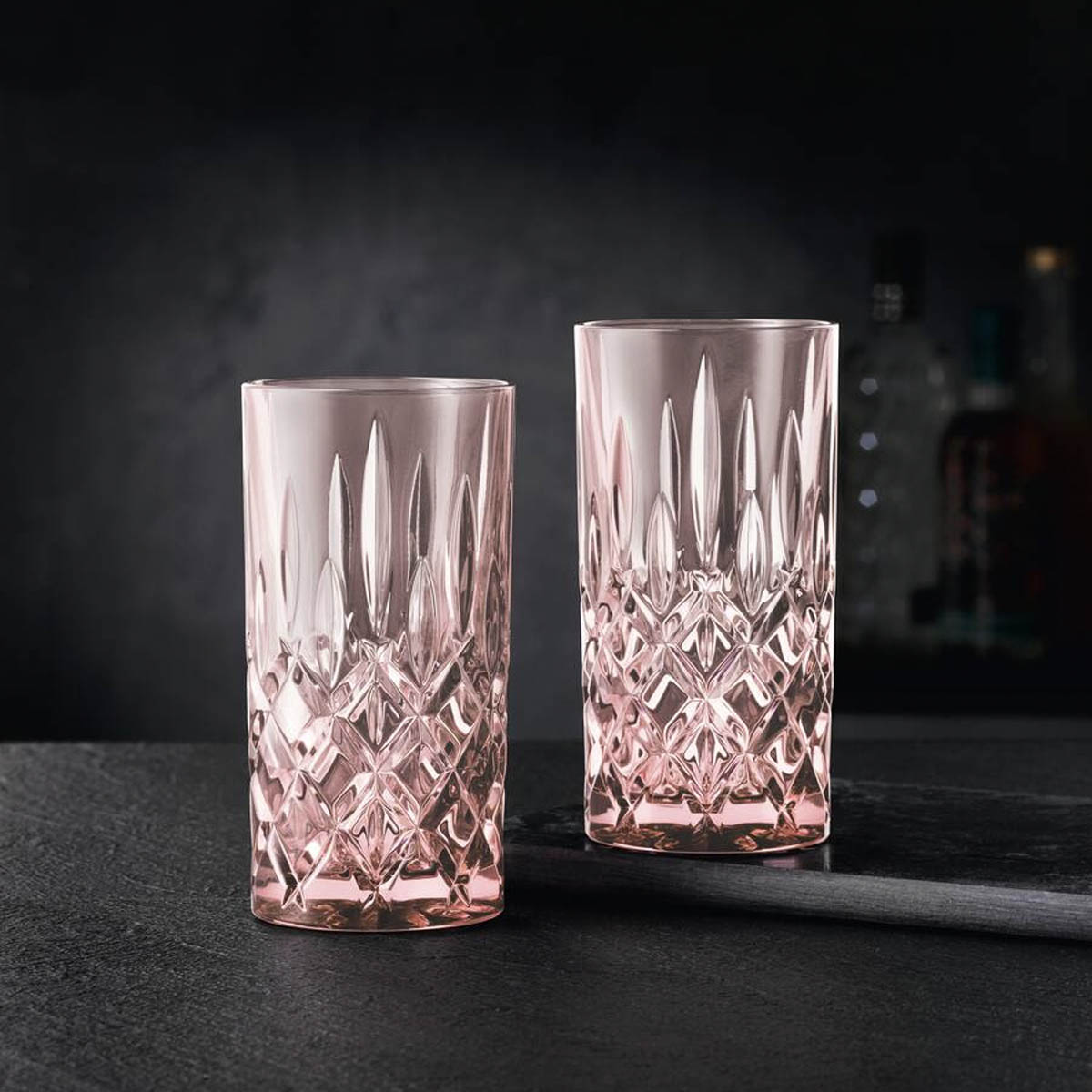 Набор стаканов высоких Nachtmann Noblesse Colors 2шт, розовый доска разделочная для подачи и сервировки с менажницей adelica 28×10×1 8 см берёза