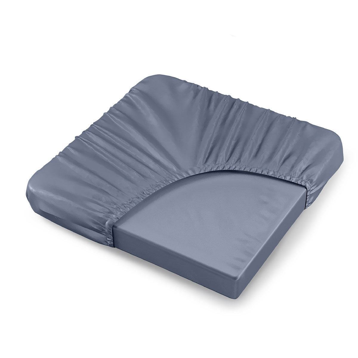 

Простыня на резинке двуспальная 180х200см La Prima SilvaSilk Ocean