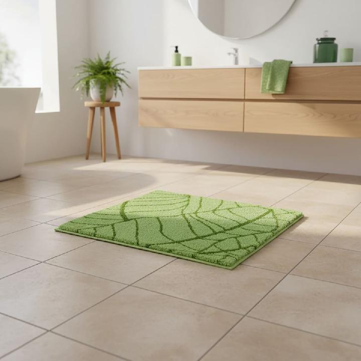Коврик для ванной 60x60см Kleine Wolke Kingston, зеленый