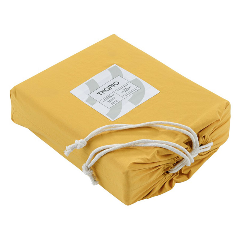 Комплект постельного белья евро Tkano Essential, горчичный Tkano TK20-BLI0003, цвет желтый - фото 5