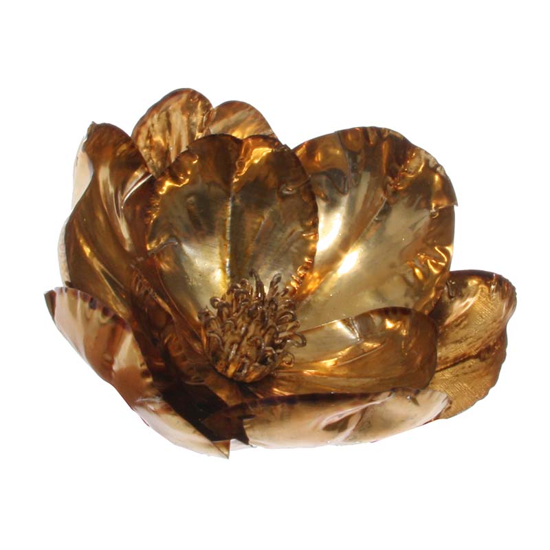 

Елочное украшение Shishi Gold Магнолия на клипсе, 16см, Золотистый