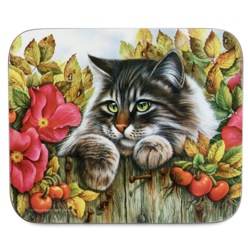 

Набор подставок под посуду Jason CATS COASTERS 11,5x9,5 см, 6 шт, Многоцветие