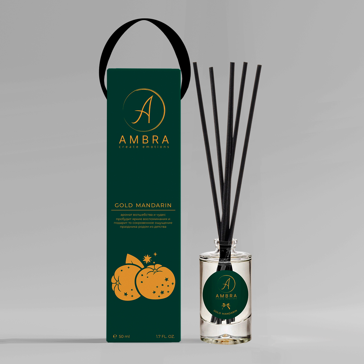 

Аромадиффузор Ambra Gold Mandarin 50мл