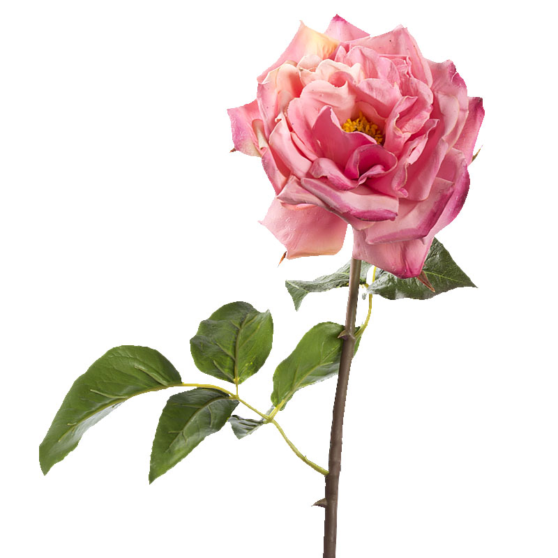 

Цветок искусственный Роза Silk-ka 50см, темно-розовый