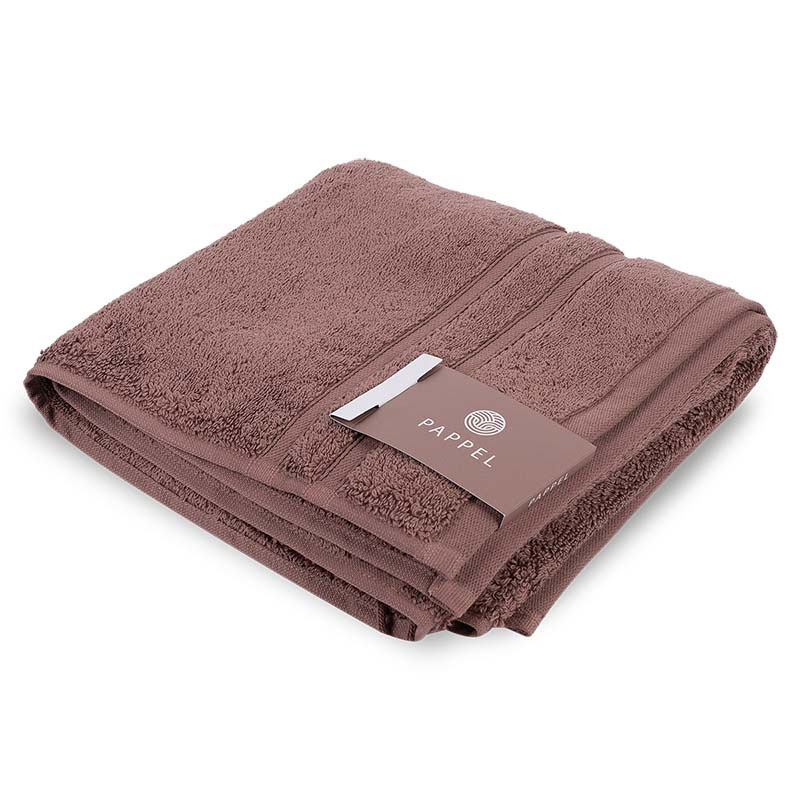 Полотенце махровое Pappel Cirrus/S 50x100см, цвет коричневый полотенце утро коричневый р 50х90
