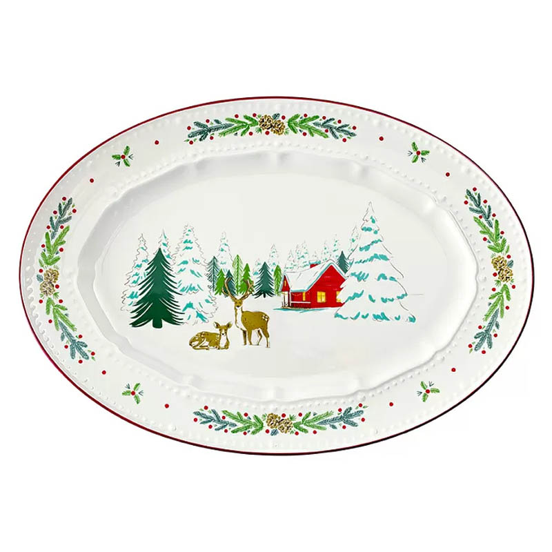 

Блюдо сервировочное Tkano New Year Essential Nordic winter