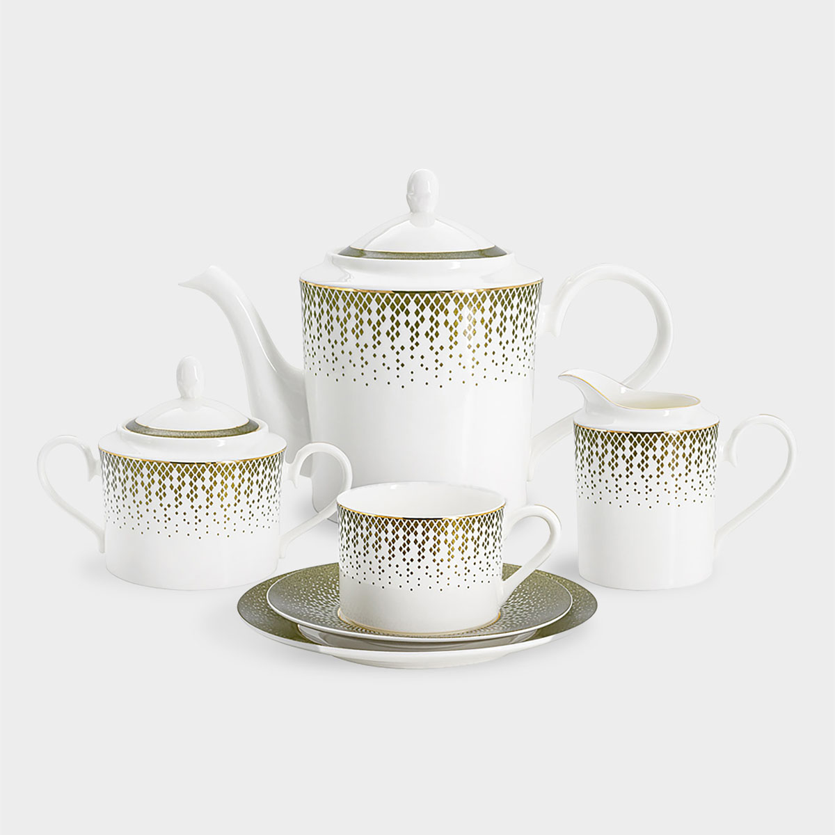 

Сервиз чайный Anna Lafarg Emily Virtus 21 предмет на 6 персон