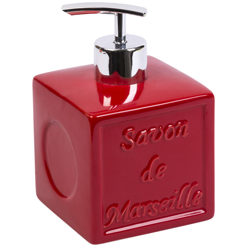 

Дозатор для жидкого мыла Spirella Savon De Marseille, красный