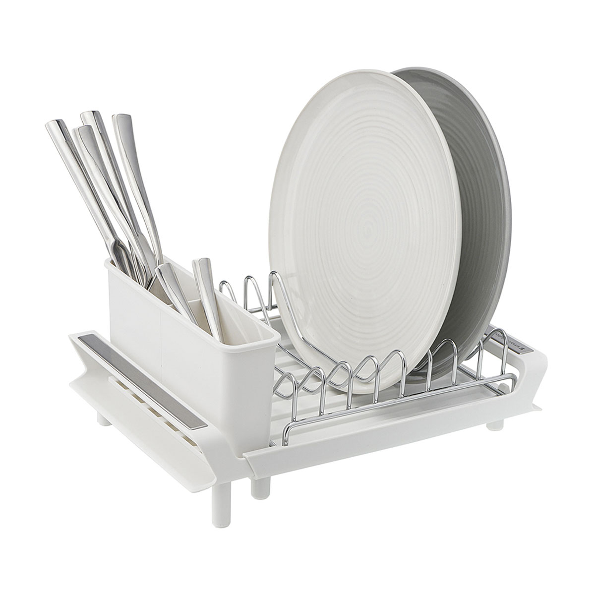 Сушилка для посуды Smart Solutions Atle раздвижная малая, цвет белый стальные губки york