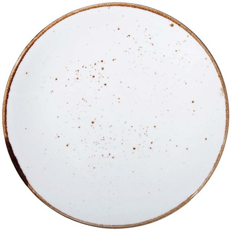 Тарелка 22,8см Petye Rustics, цвет белый