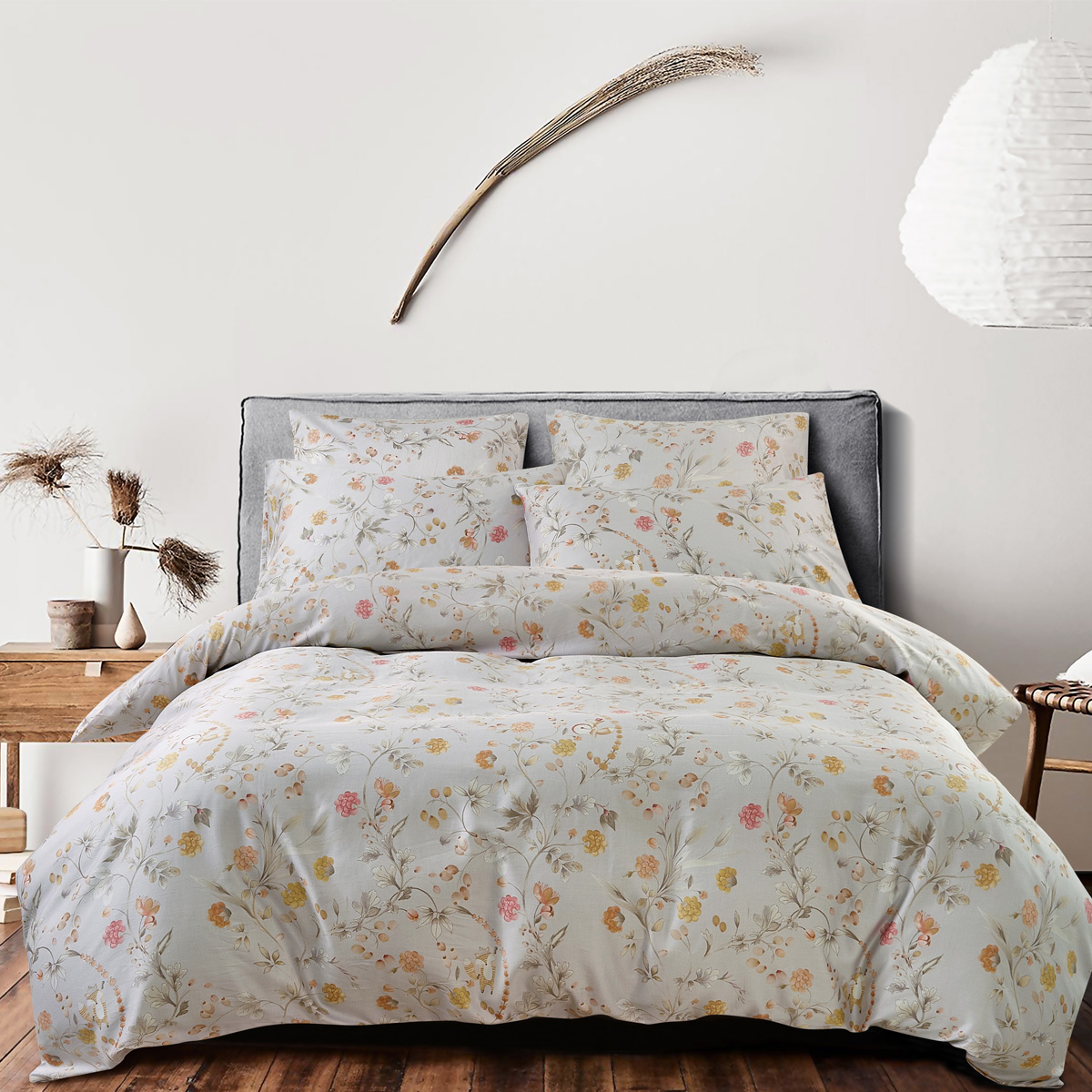 Комплект постельного белья 1,5-спальный Pappel Flower glade Pappel YGNP050AP/150200S, цвет бежевый