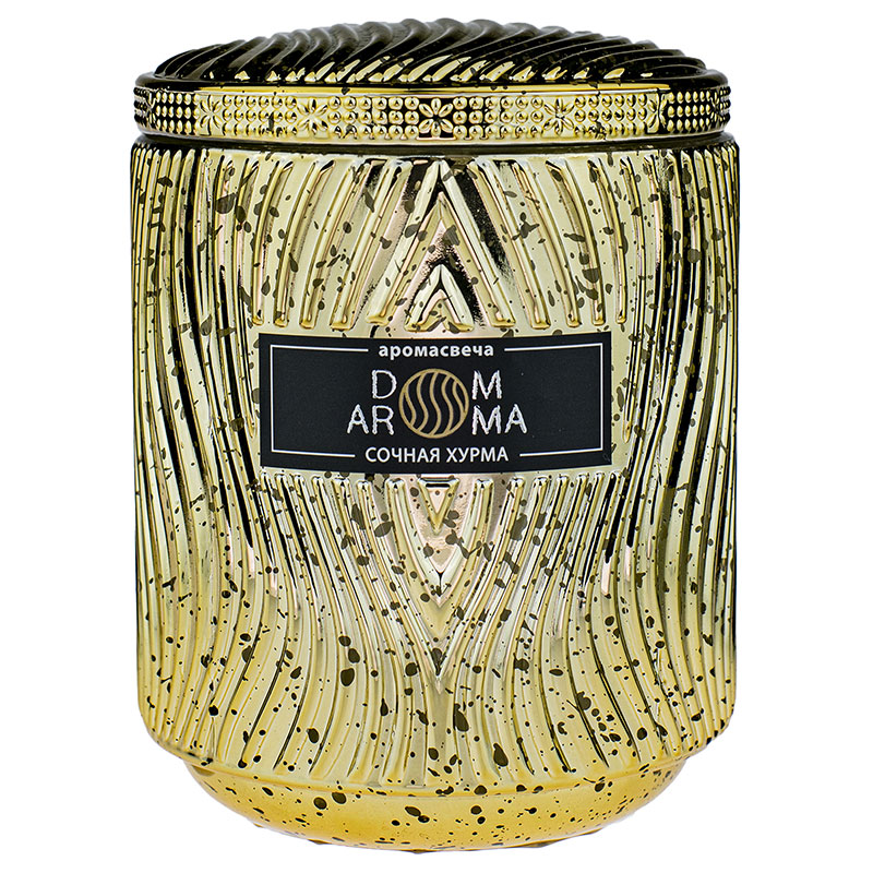 Свеча ароматическая Dom Aroma Пламя. Сочная хурма 420гр Вид№3