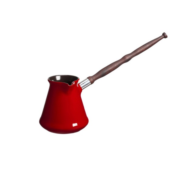 Турка Ceraflame Ibriks 500мл, цвет красный поварешка для казана узбекская 42см диаметр 14см с деревянной ручкой