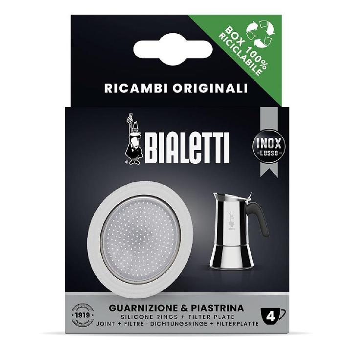 Комплект Bialetti фильтр и уплотнитель для стальных кофеварок на 4 порции