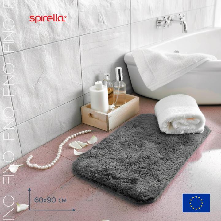 Коврик для ванной Spirella Fino 60x90см, серый