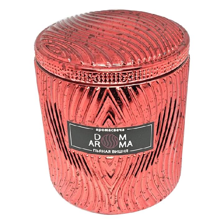 Свеча ароматическая Dom Aroma Пламя Пьяная вишня 420гр