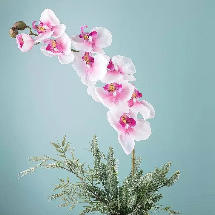 Цветы искусственные FloDecor Орхидея 96см, цвет розовый