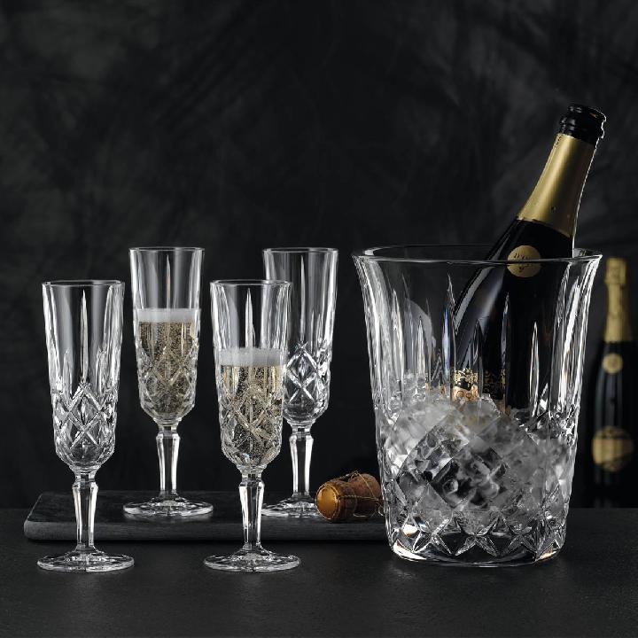 Набор для шампанского Nachtmann Noblesse: ведро для льда, бокалы для шампанского 155мл 4шт