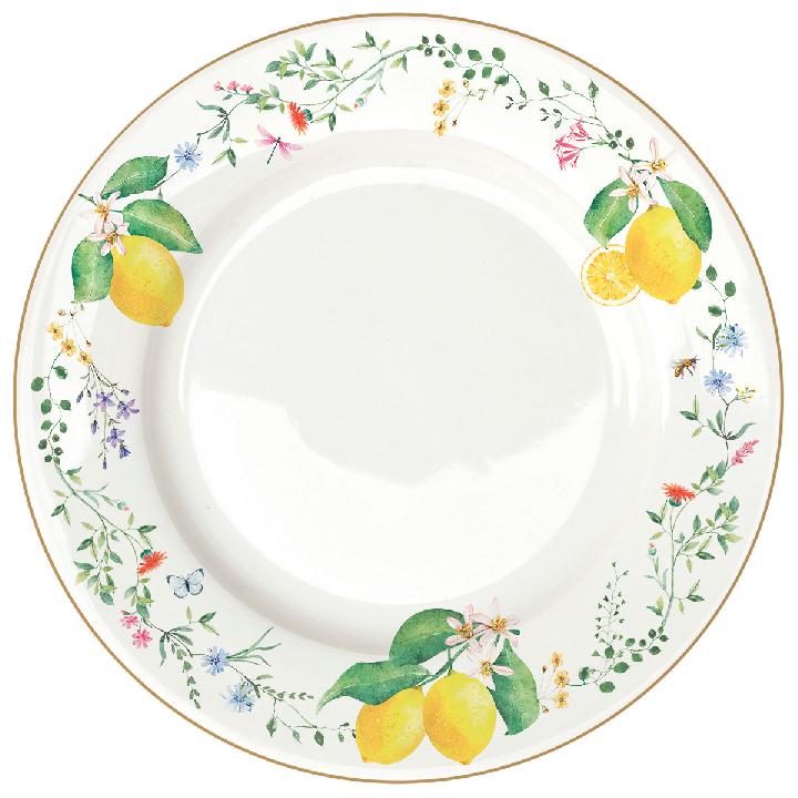 Тарелка обеденная Easy Life Цветы и лимоны