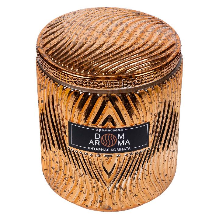 Свеча ароматическая Dom Aroma Пламя Янтарная комната