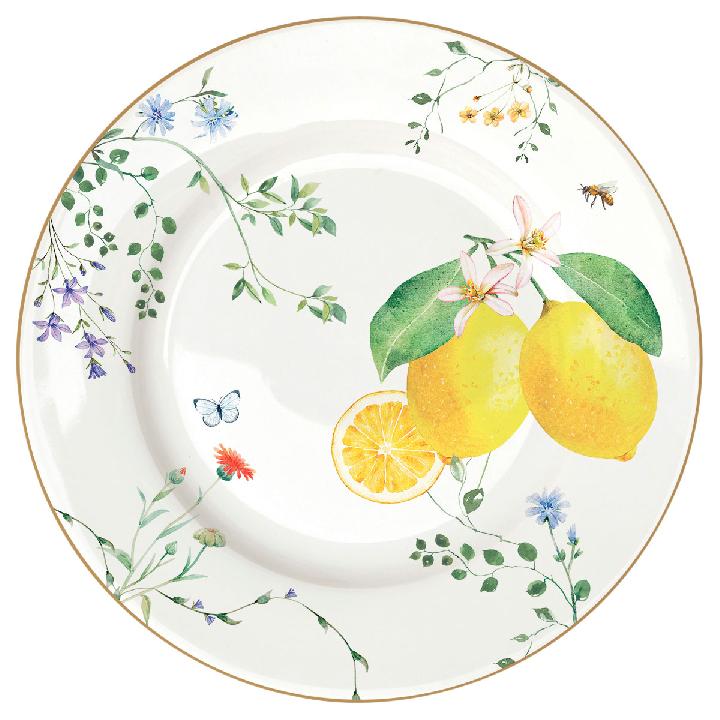 Тарелка закусочная Easy Life Цветы и лимоны