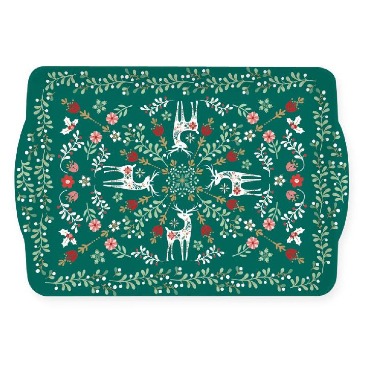 Поднос Easy life Christmas Folk 33x22см