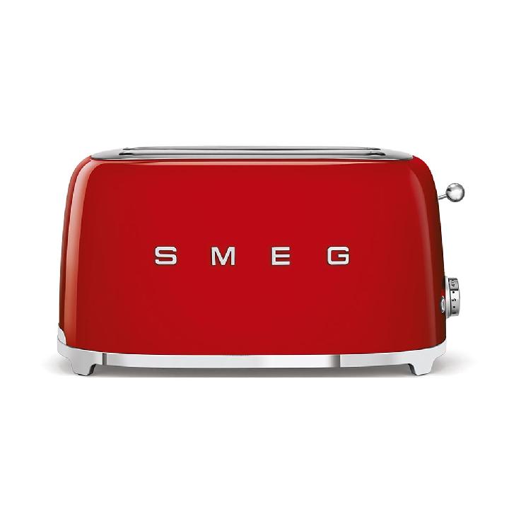 Тостер на 4 ломтика Smeg 50’s Style, красный